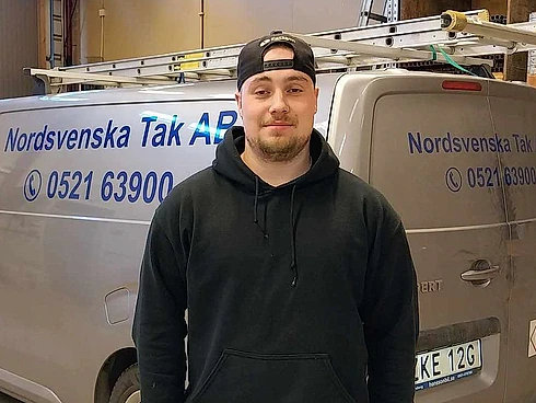 Personal på Norsvenska tak - takläggare trestad