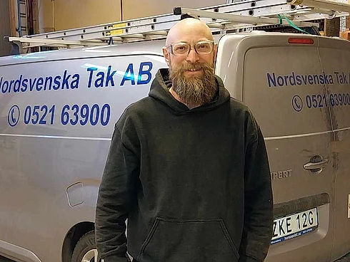 Personal på Norsvenska tak - takläggare trestad